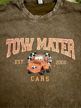 Town Mater Disney Graphic Brown Women’s T-shirt